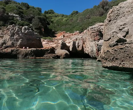 Cala Binidali sur l'île de Minorque