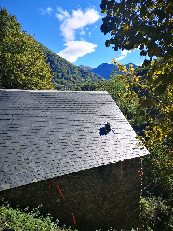 vieille grange renovée typique pyrenees